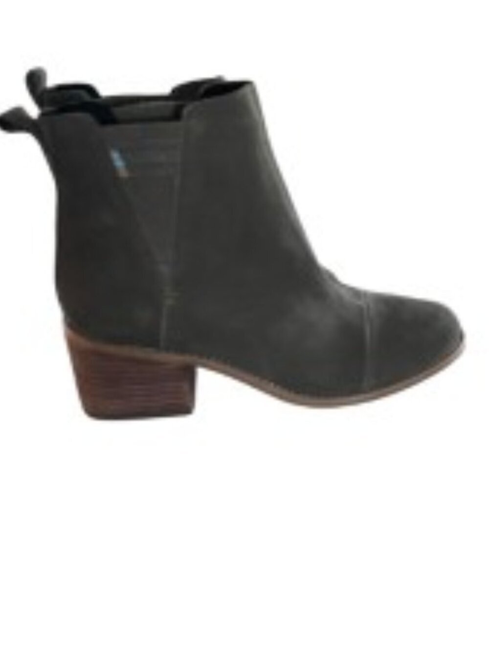 TOMS Esme Suede Chelsea Boots in Tarmac Olive 8 - Picture 2 of 6